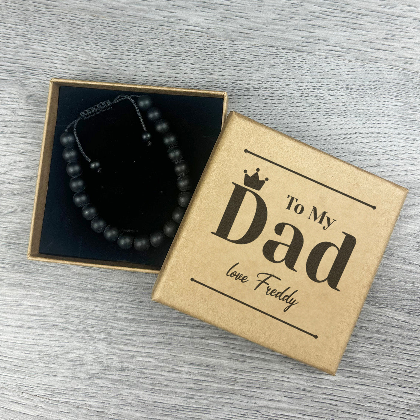 PERSONALISED To My Dad - Choice of 4 Bracelets - Jewelry Gifts for Dad