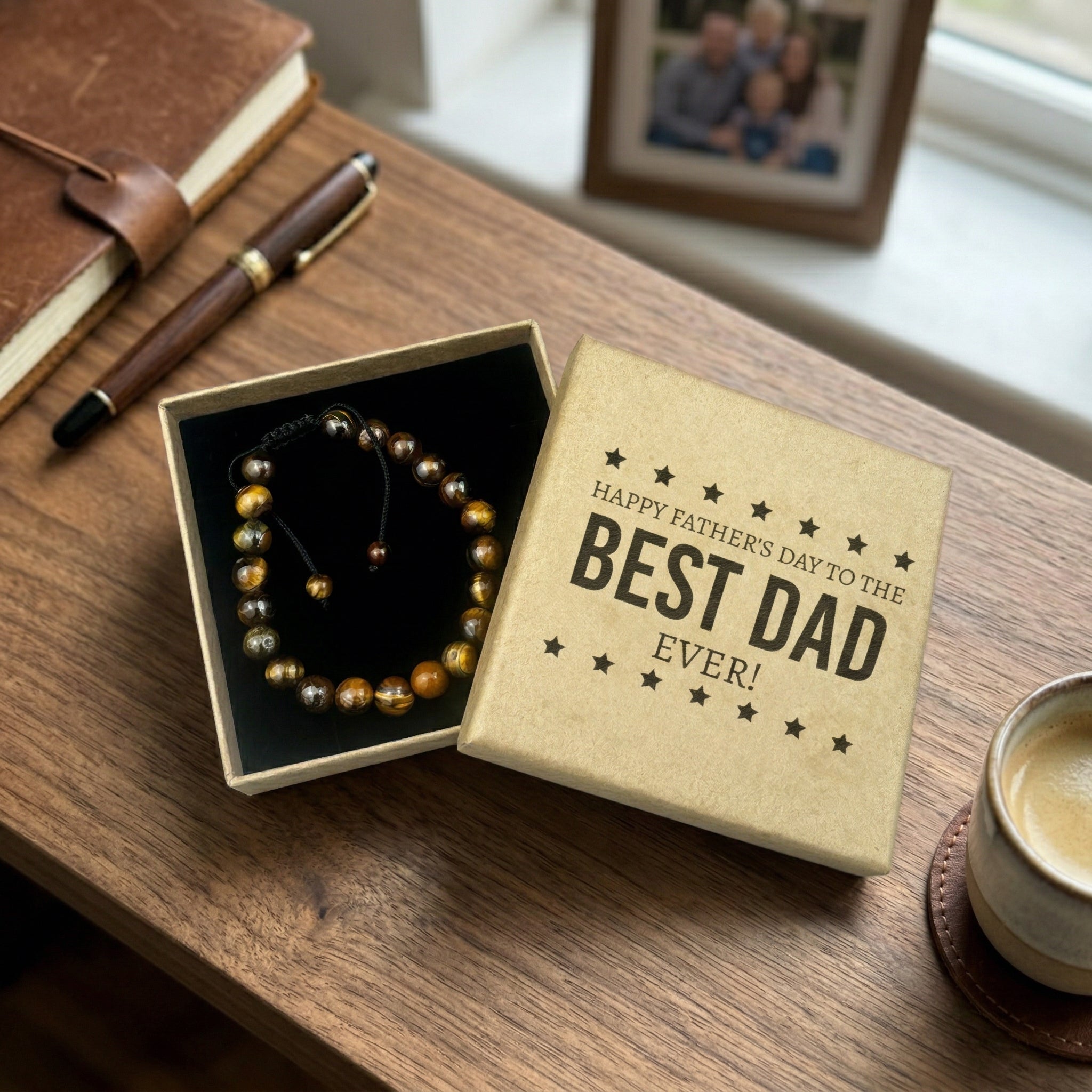 Alles Gute zum Vatertag an den besten Papa aller Zeiten – Auswahl aus 4 Armbändern – Schmuckgeschenke für Papa (Kopie)