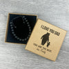 PERSONALISED I LOVE YOU DADDY - Choice of 4 Bracelets - Jewelry Gifts for Dad