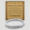 For My Dad My Hero - Choice of 4 Bracelets - Jewelry Gifts for Dad
