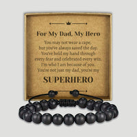 For My Dad My Hero - Choice of 4 Bracelets - Jewelry Gifts for Dad