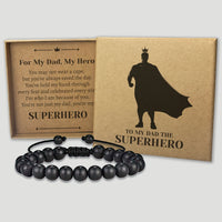 For My Dad My Hero - Choice of 4 Bracelets - Jewelry Gifts for Dad