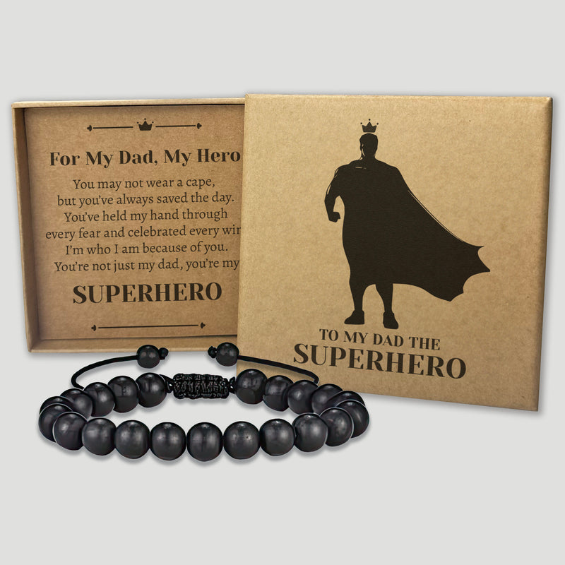 For My Dad My Hero - Choice of 4 Bracelets - Jewelry Gifts for Dad