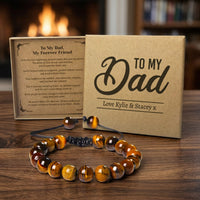 PERSONALISED To My Dad, My Forever Friend - Choice of 4 Bracelets - Jewelry Gifts for Dad