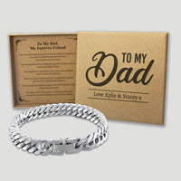 PERSONALISED To My Dad, My Forever Friend - Choice of 4 Bracelets - Jewelry Gifts for Dad