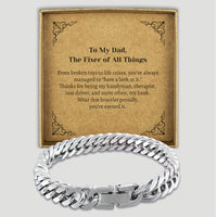 PERSONALISED To My Dad, Fixer Of All Things - Choice of 4 Bracelets - Jewelry Gifts for Dad
