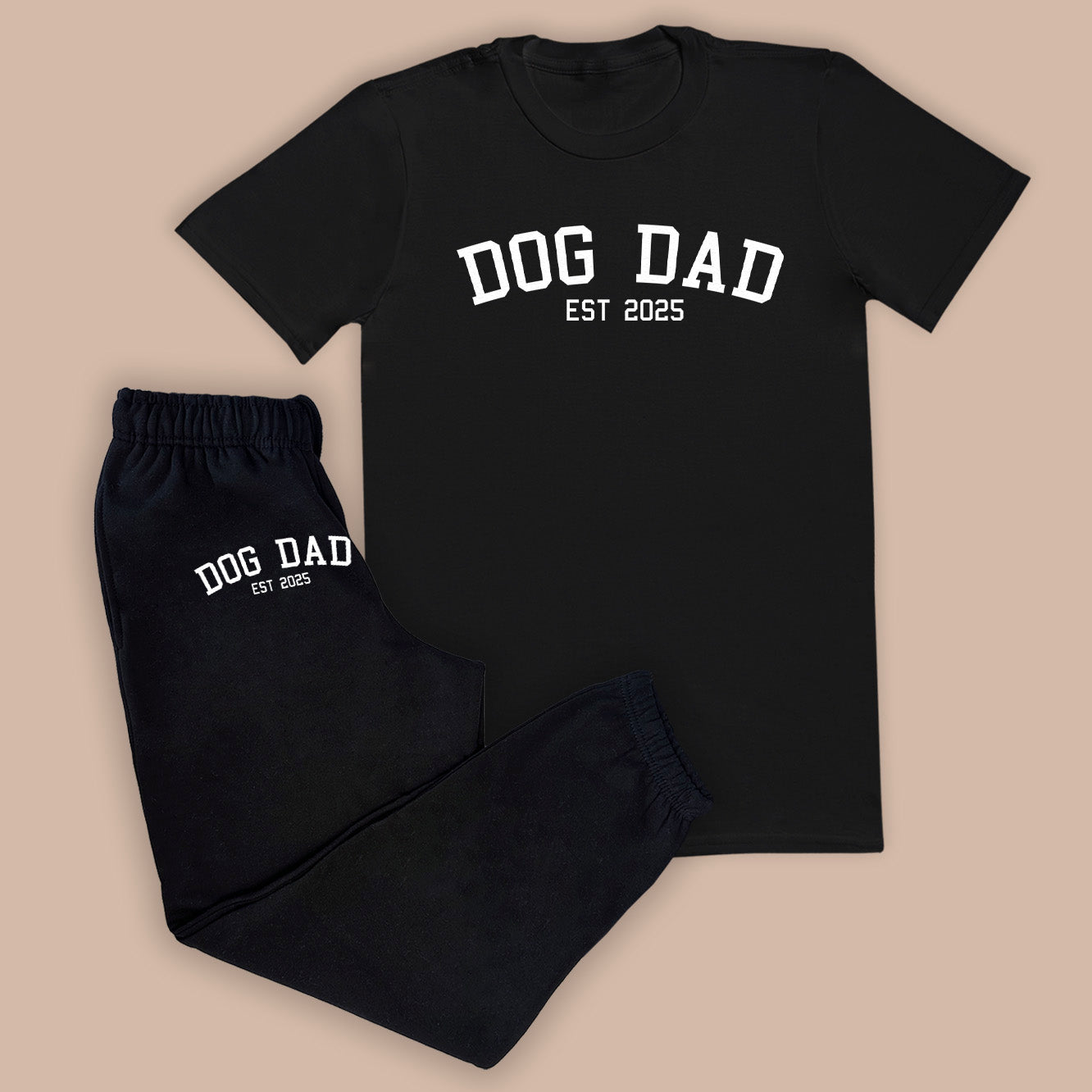 PERSONALISED Dog Dad EST. - Loungewear Joggers Set