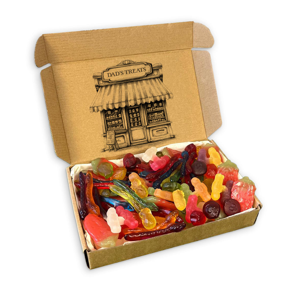 Dad Treats Shop Front - Jelly & Fizzy Sweet Box