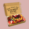 PERSONALISED Happy Father's Day To The Worlds Best Dad - Jelly & Fizzy Sweet Box