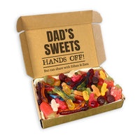 PERSONALISED Dad's Sweets Hands Off - Jelly & Fizzy Sweet Box