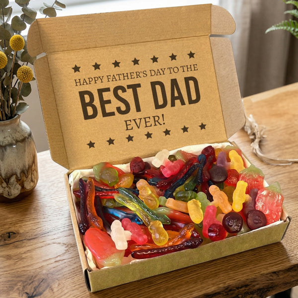 Alles Gute zum Vatertag an den besten Papa aller Zeiten – Jelly &amp; Fizzy Sweet Box