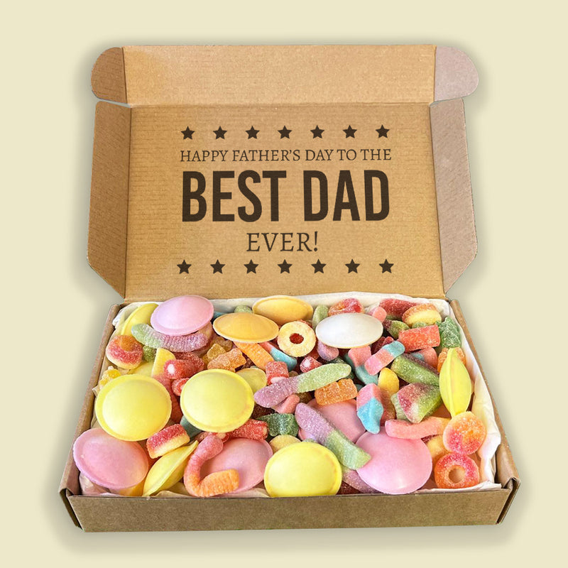 Happy Father's Day To The Best Dad Ever - Jelly & Fizzy Sweet Box