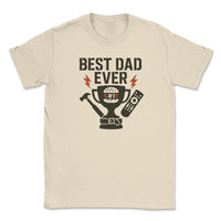 Best Dad Ever Trophy - Mens T-Shirt - Dads T-Shirt