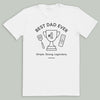 Best Dad Ever, Simple Strong Legendary - Mens T-Shirt - Dads T-Shirt
