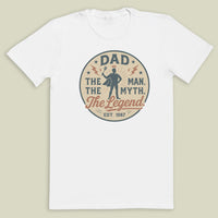 Dad The Man The Myth The Legend - Mens T-Shirt - Dads T-Shirt