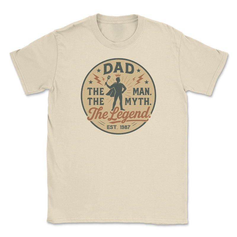 Dad The Man The Myth The Legend - Mens T-Shirt - Dads T-Shirt