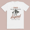 Dad The Man The Myth The Legend - Mens T-Shirt - Dads T-Shirt