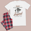 Dad The Man The Myth The Legend - Pyjamas - Top & Tartan PJ Bottoms - Dad Pyjamas