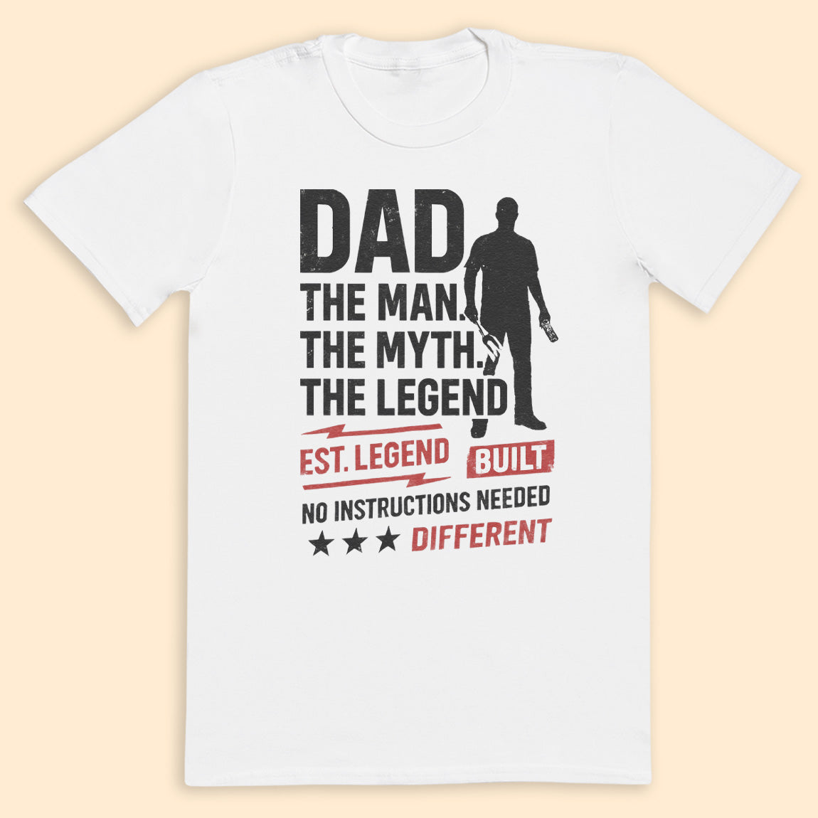 Build Different Dad - Mens T-Shirt - Dads T-Shirt