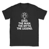 Dad The Man The Myth The Legend White Design - Mens T-Shirt - Dads T-Shirt