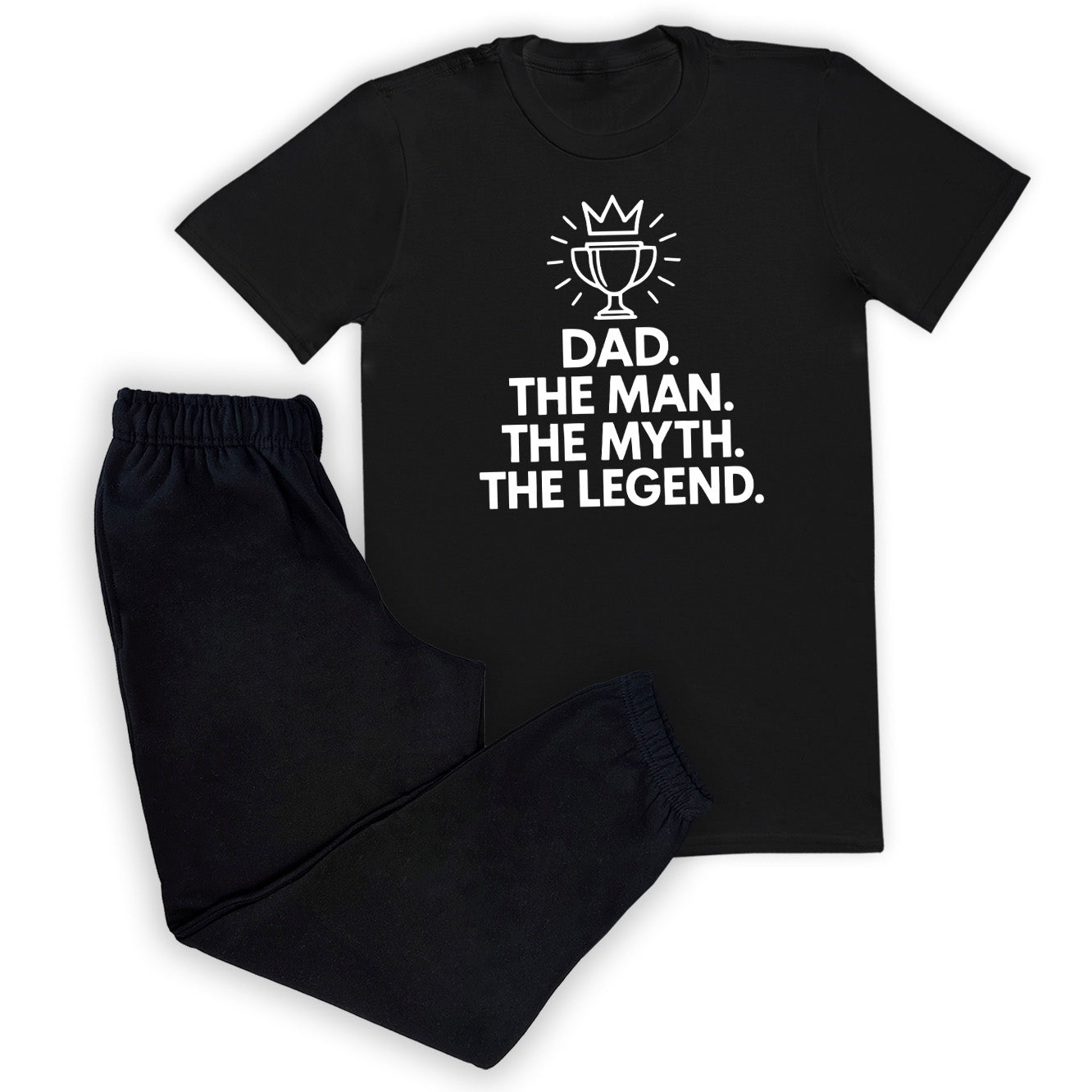 Trophy Crown The Man The Myth The Legend - Loungewear Joggers Set