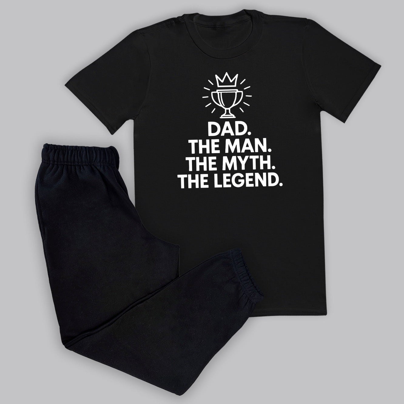 Trophy Crown The Man The Myth The Legend - Loungewear Joggers Set