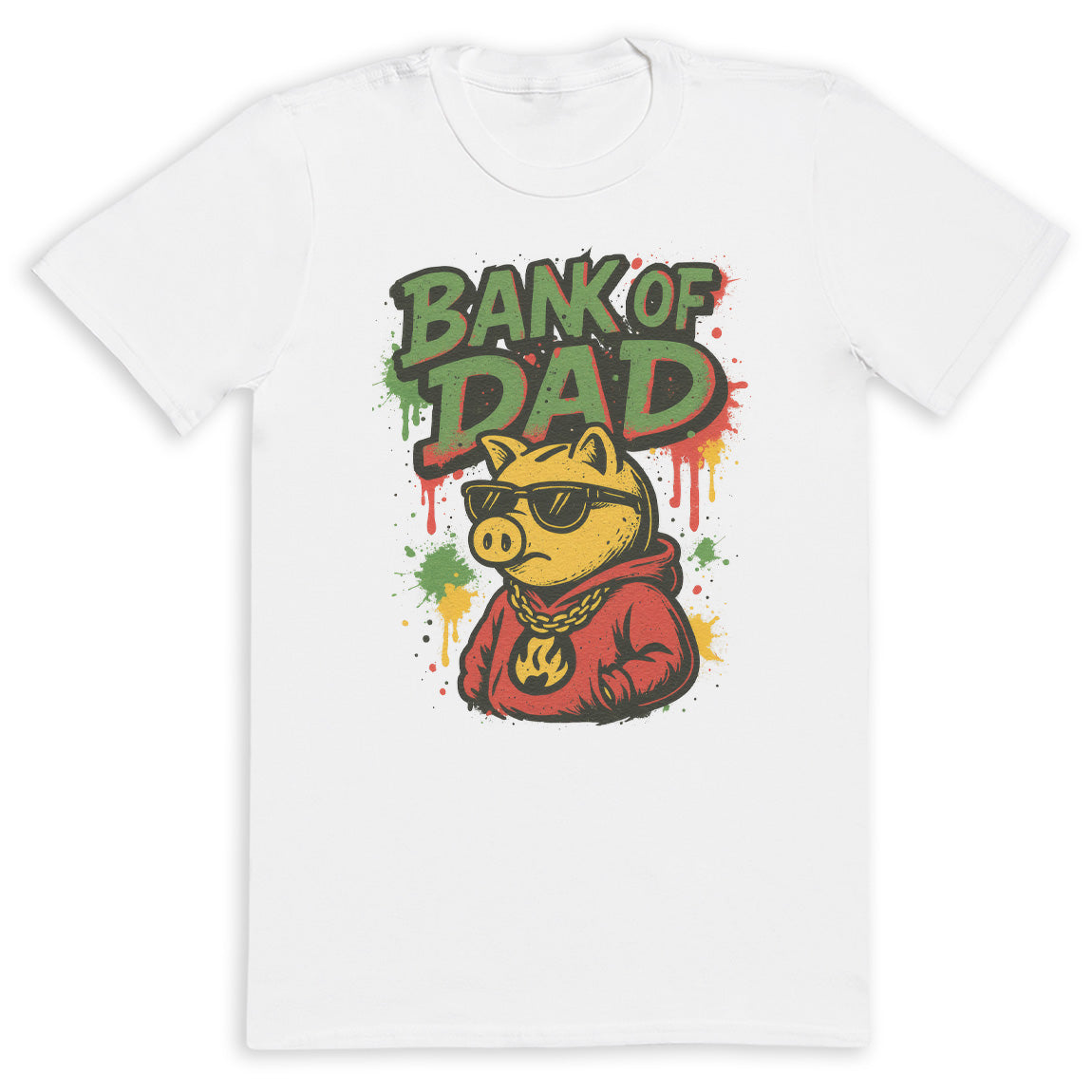 Bank Of Dad Graffiti - Mens T-Shirt - Dads T-Shirt