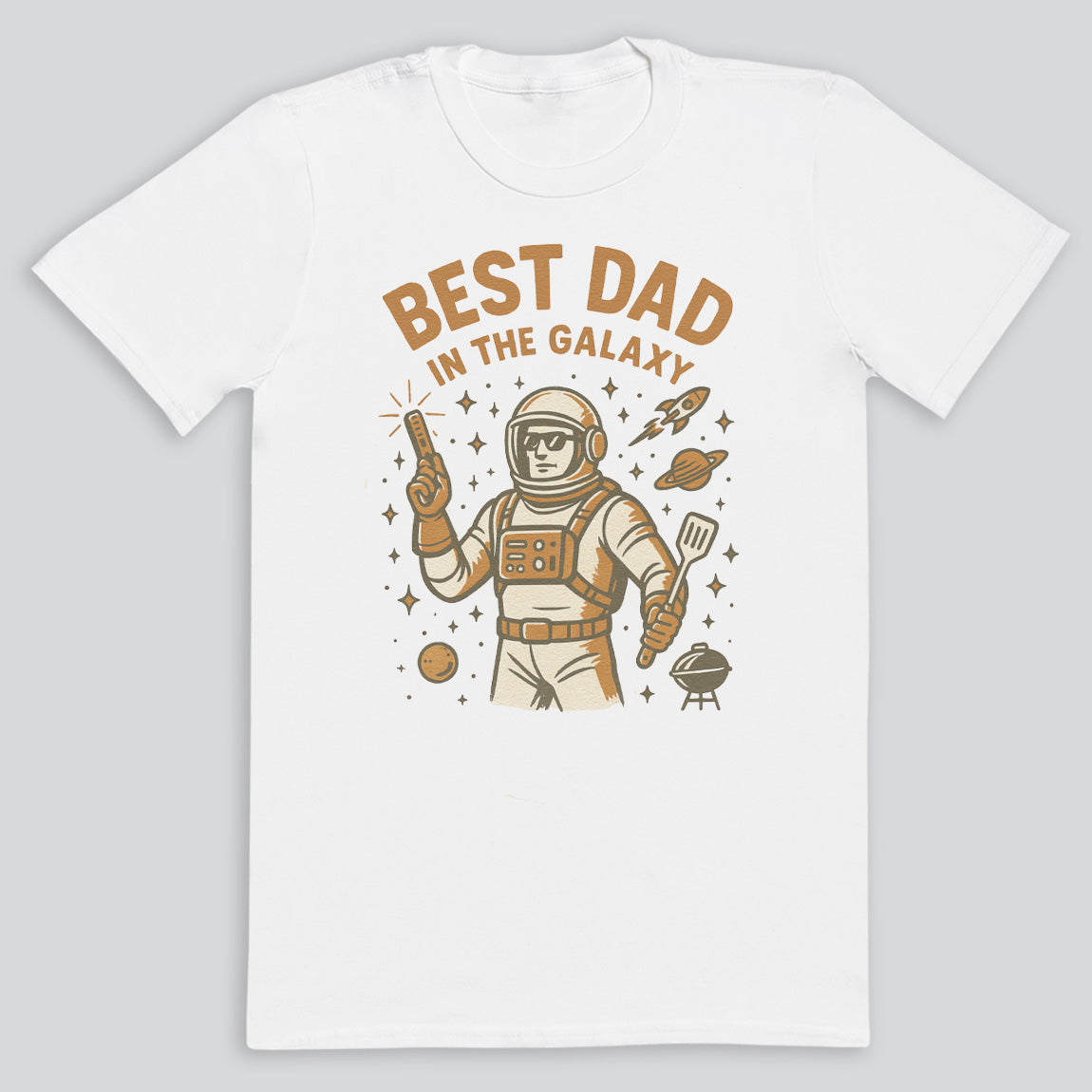 Best Dad In The Galaxy - Mens T-Shirt - Dads T-Shirt