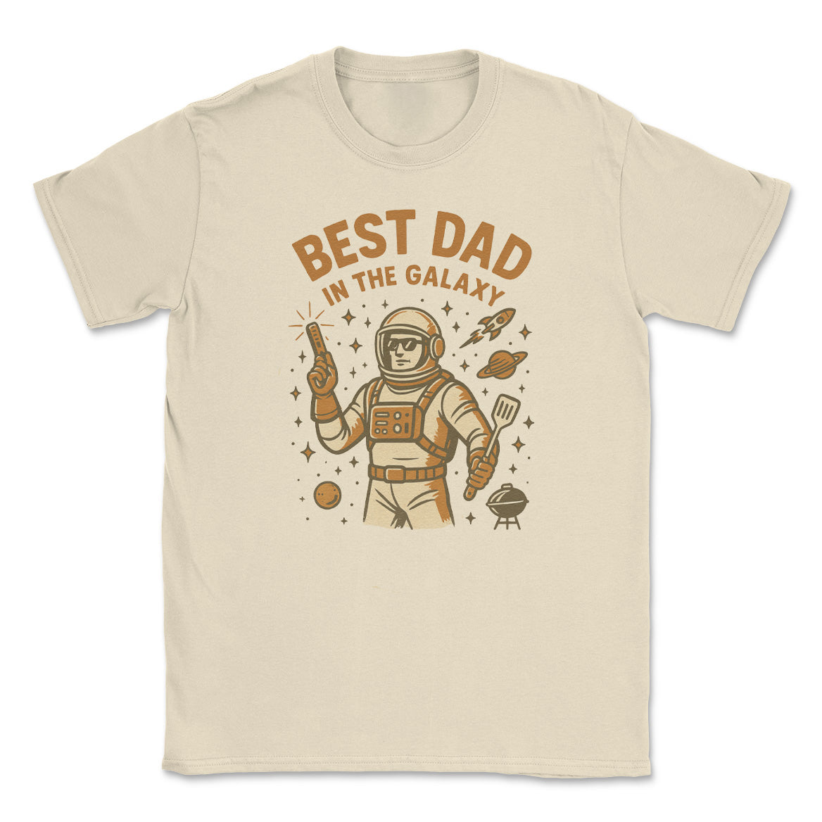 Best Dad In The Galaxy - Mens T-Shirt - Dads T-Shirt