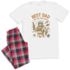 Best Dad In The Galaxy - Pyjamas - Top & Tartan PJ Bottoms - Dad Pyjamas