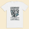 PERSONALISED Legendary Father Unit EST. - Mens T-Shirt - Dads T-Shirt
