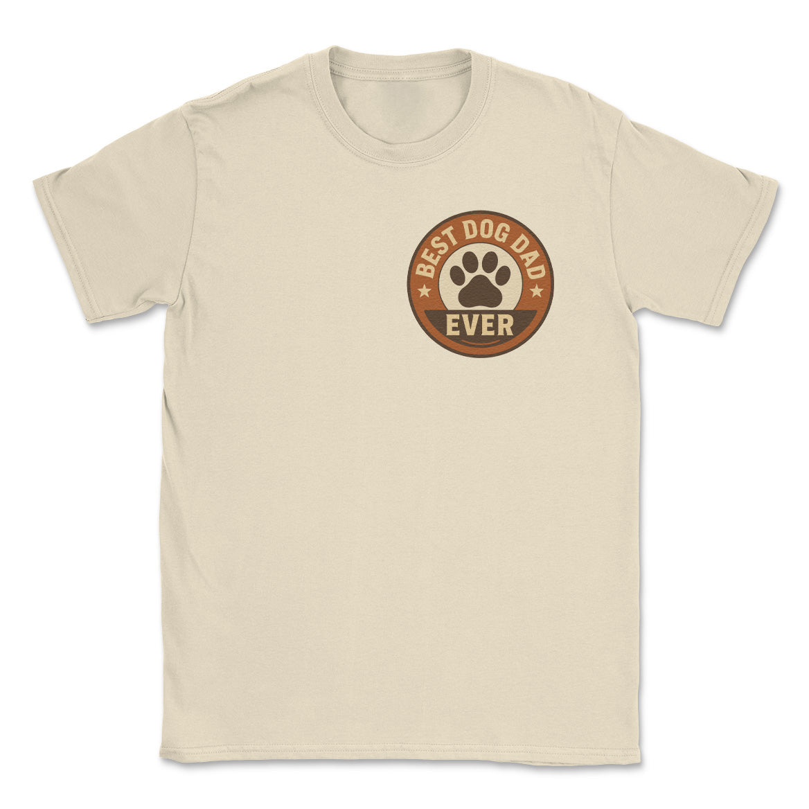 Best Dog Dad Ever - Mens T-Shirt - Dads T-Shirt