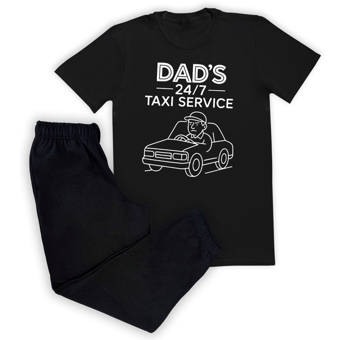 Dads 24/7 Taxi Service - Loungewear Joggers Set