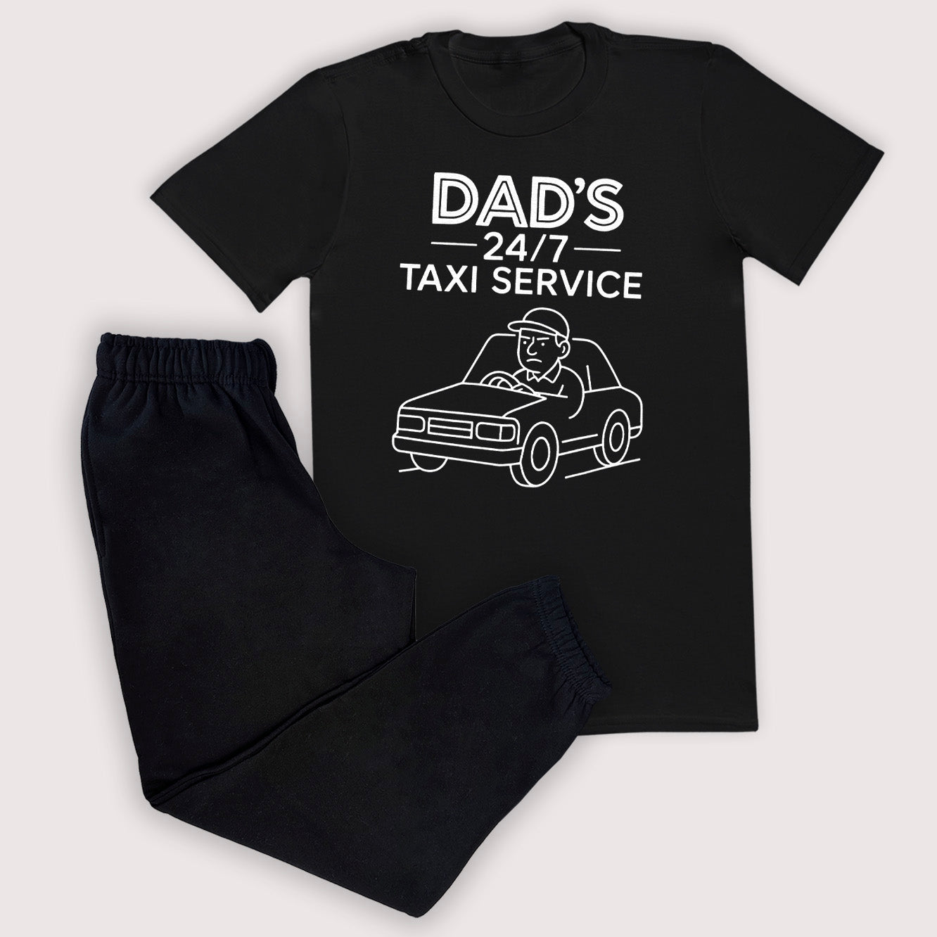Dads 24/7 Taxi Service - Loungewear Joggers Set