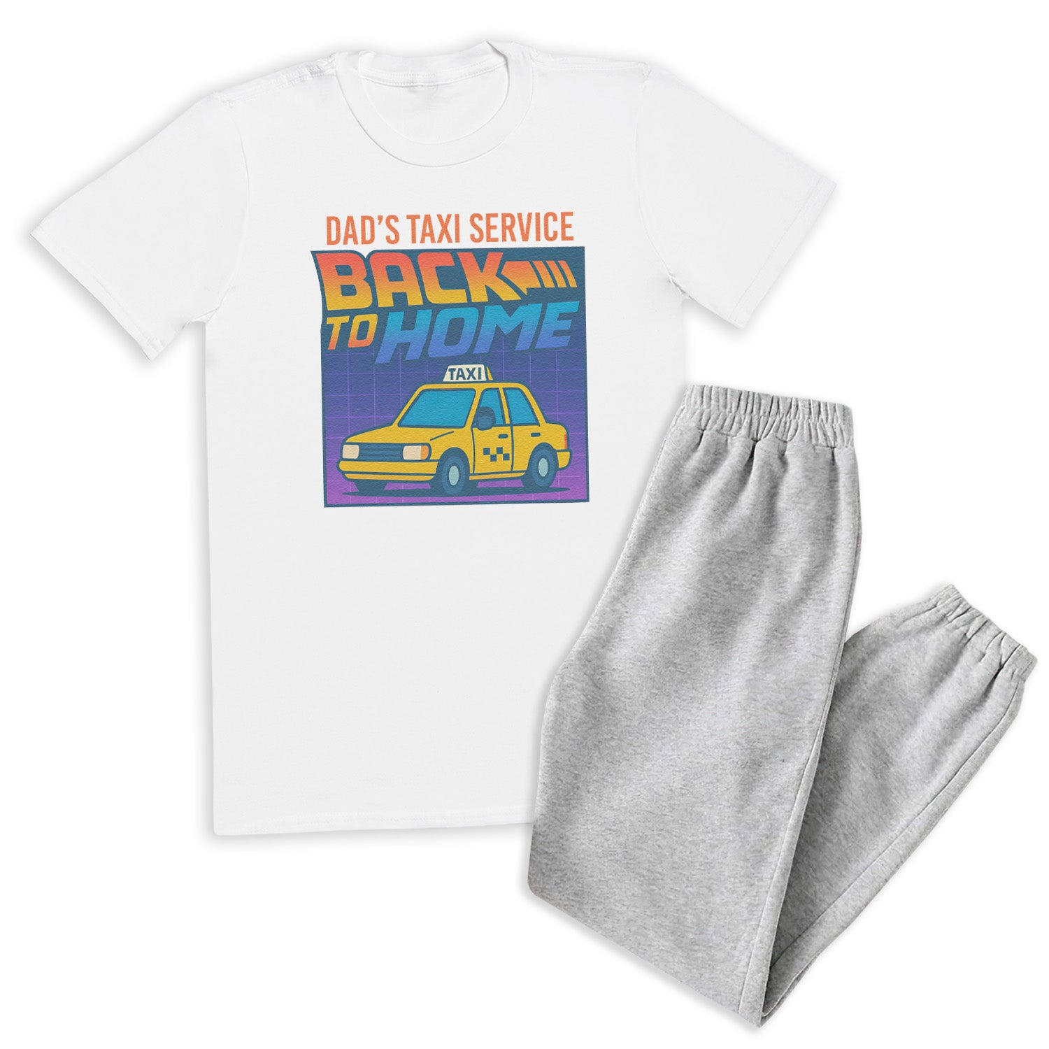 Dads Taxi Service Back To Home - Loungewear Joggers Set