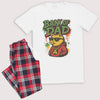 Bank Of Dad Graffiti Style Design - Pyjamas - Top & Tartan PJ Bottoms - Dad Pyjamas
