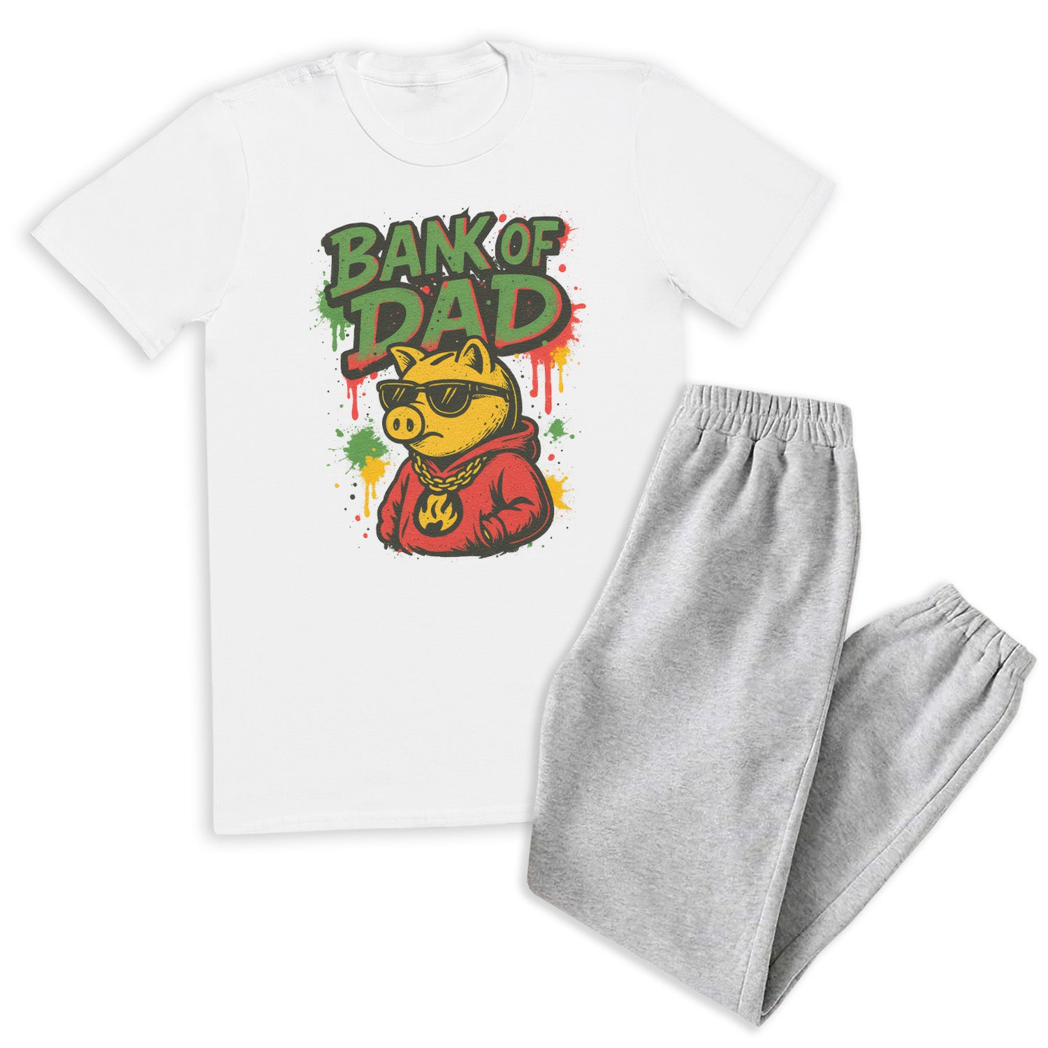 Bank Of Dad Graffiti - Loungewear Joggers Set
