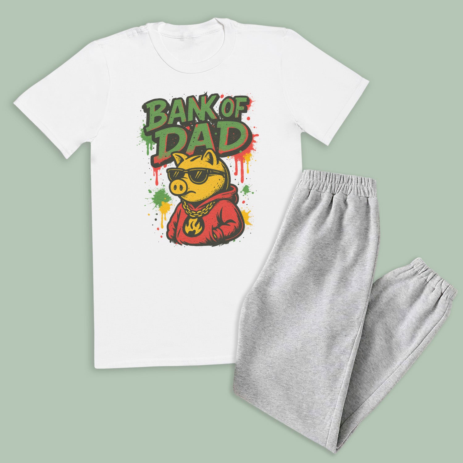 Bank Of Dad Graffiti - Loungewear Joggers Set