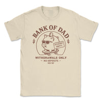 PERSONALISED Bank Of Dad EST. - Mens T-Shirt - Dads T-Shirt