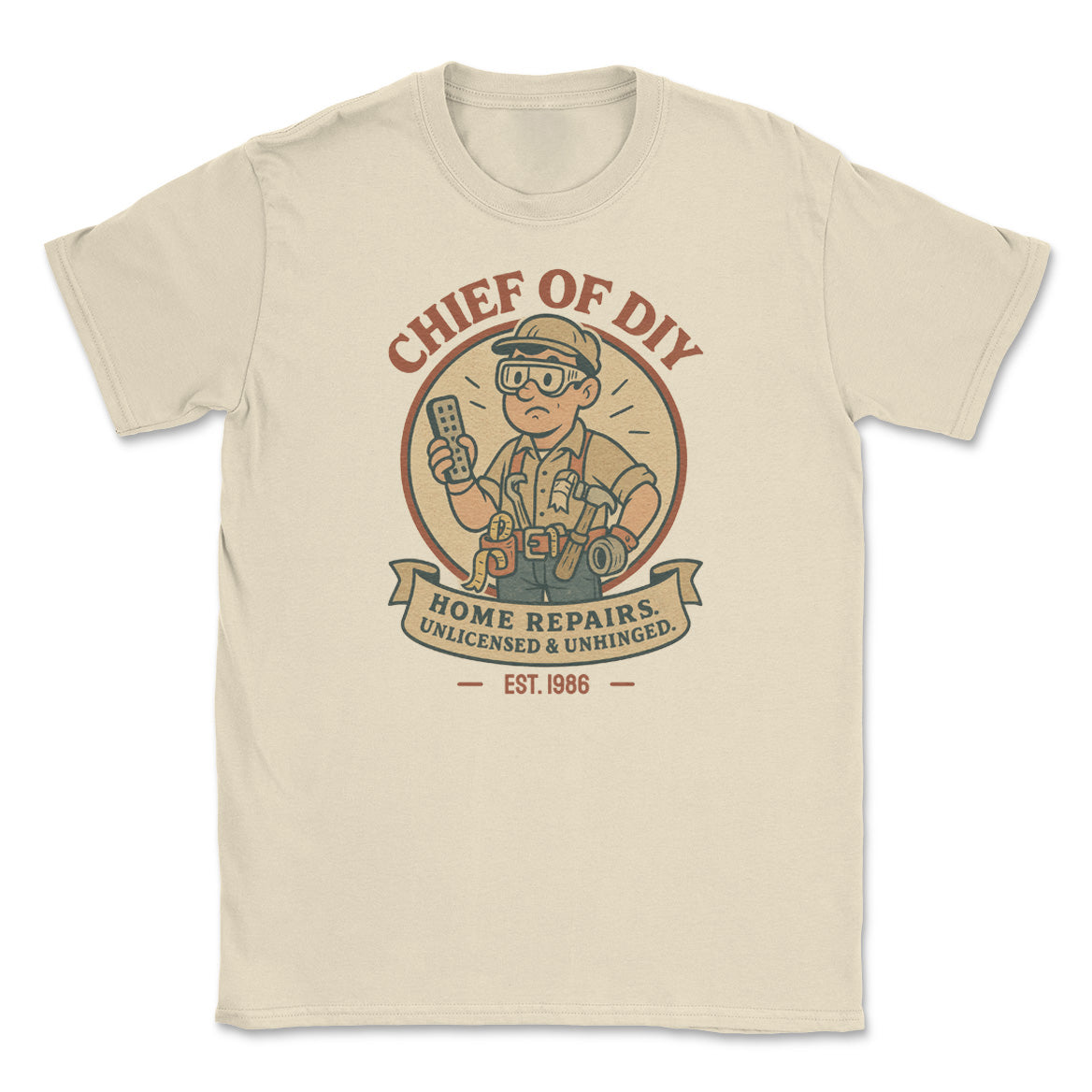 PERSONALISED Chief of DIY EST. - Mens T-Shirt - Dads T-Shirt
