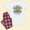 PERSONALISED Best Dad Ever EST. - Pyjamas - Top & Tartan PJ Bottoms - Dad Pyjamas