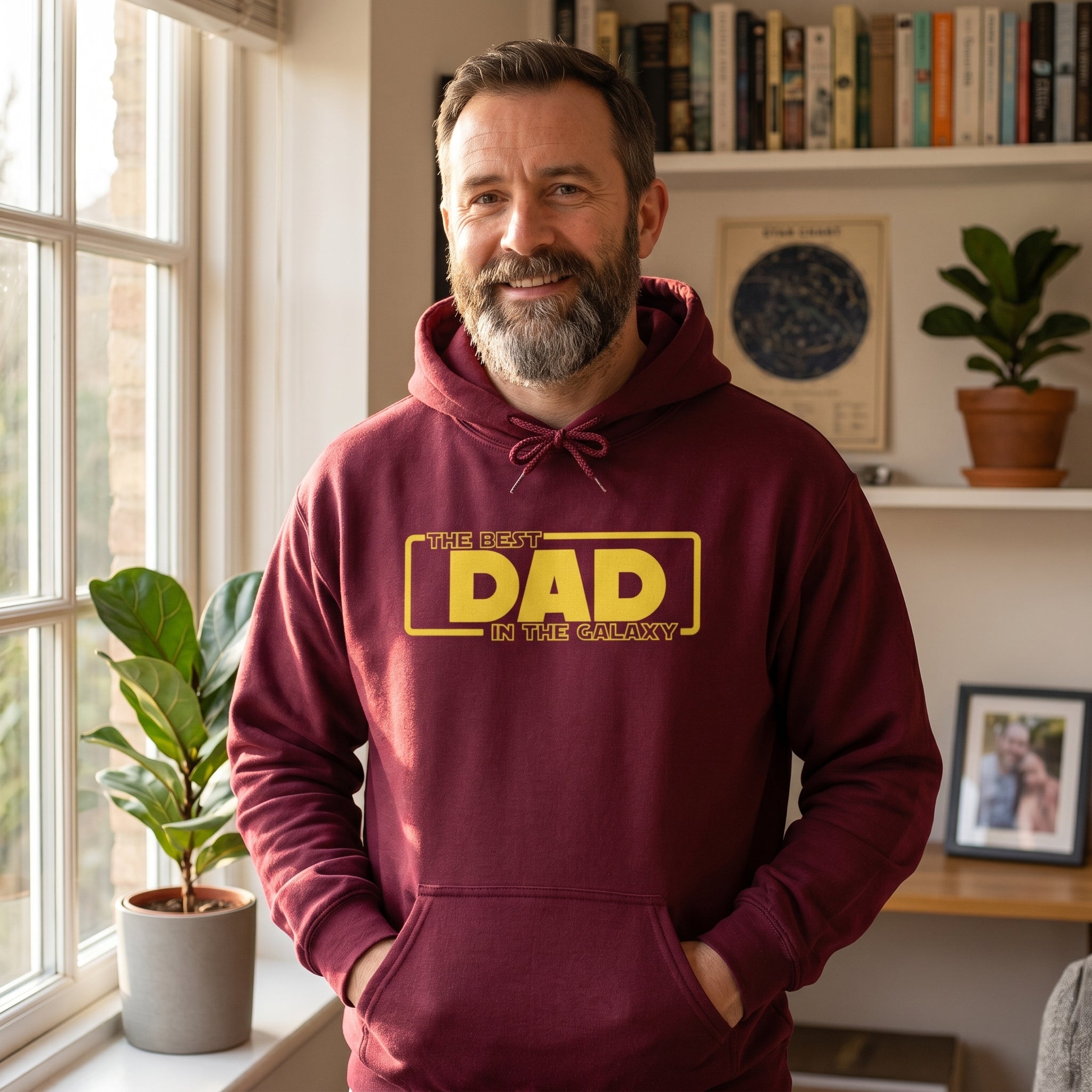 The Best Dad In The Galaxy - Mens Hoodie - Dads Hoodie