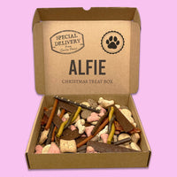 PERSONALISED Special Delivery From Santa Paws Christmas Treat Box - Dog Christmas Treat Box