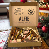 PERSONALISED Special Delivery From Santa Paws Christmas Treat Box - Dog Christmas Treat Box