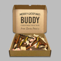 PERSONALISED Merry Woofmas Christmas Treat Box - Dog Christmas Treat Box