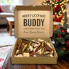PERSONALISED Merry Woofmas Christmas Treat Box - Dog Christmas Treat Box