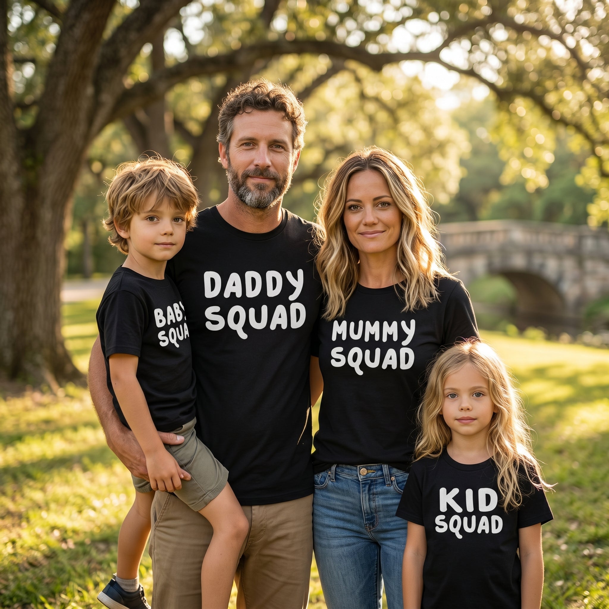 Baby, Kid, Mummy & Daddy Squad - Whole Family Matching - Family Matching Tops - (Sold Separately)