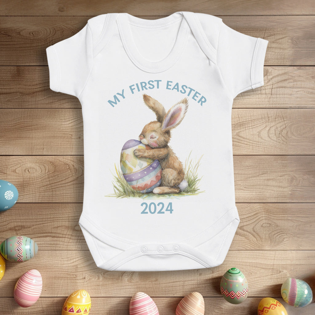 PERSONALISED My First Easter Blue - Baby Bodysuit