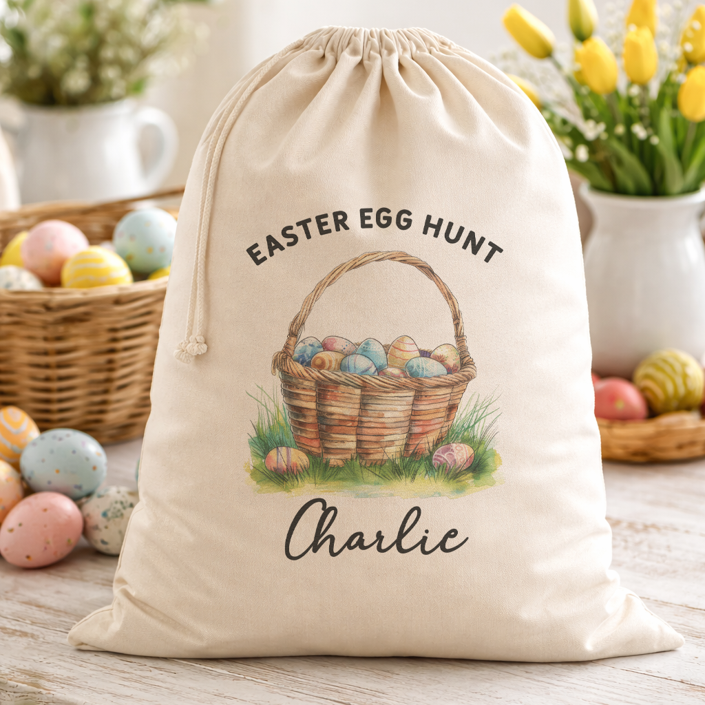 PERSONALISED Easter Egg Hunt - Easter Gift Sack
