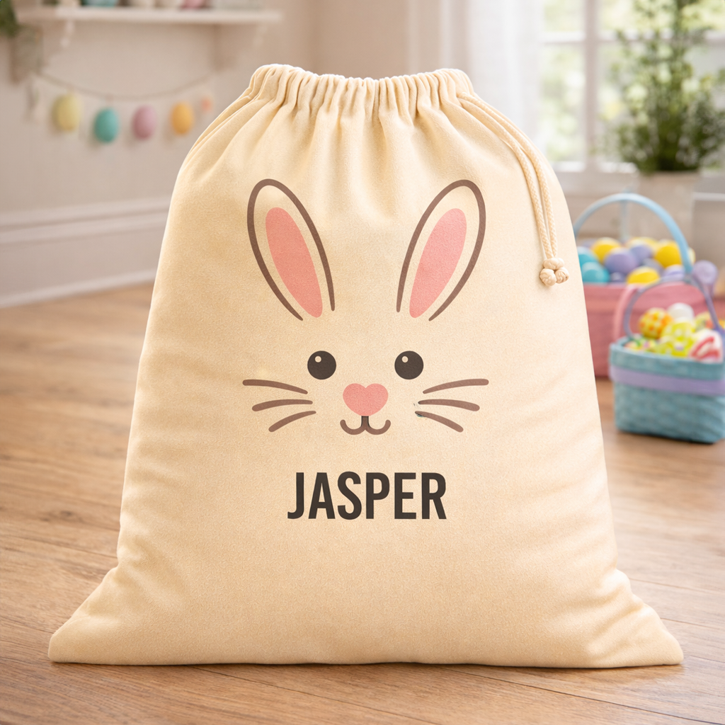 PERSONALISED Name & Easter Bunny Face - Easter Gift